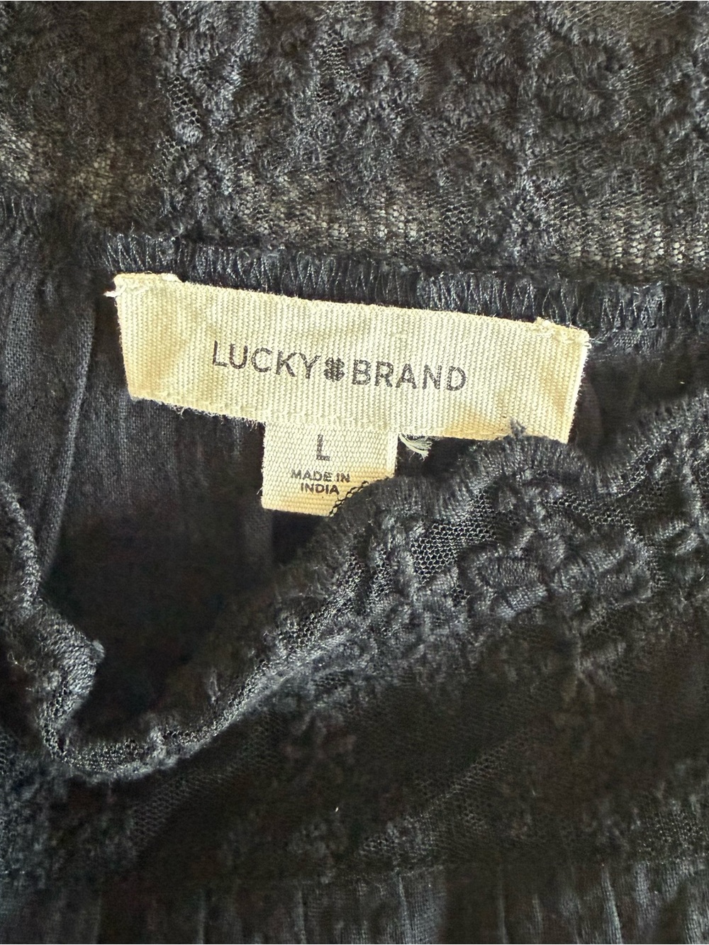 New Lucky Brand Lace Tie Tank - Picture 6 of 6